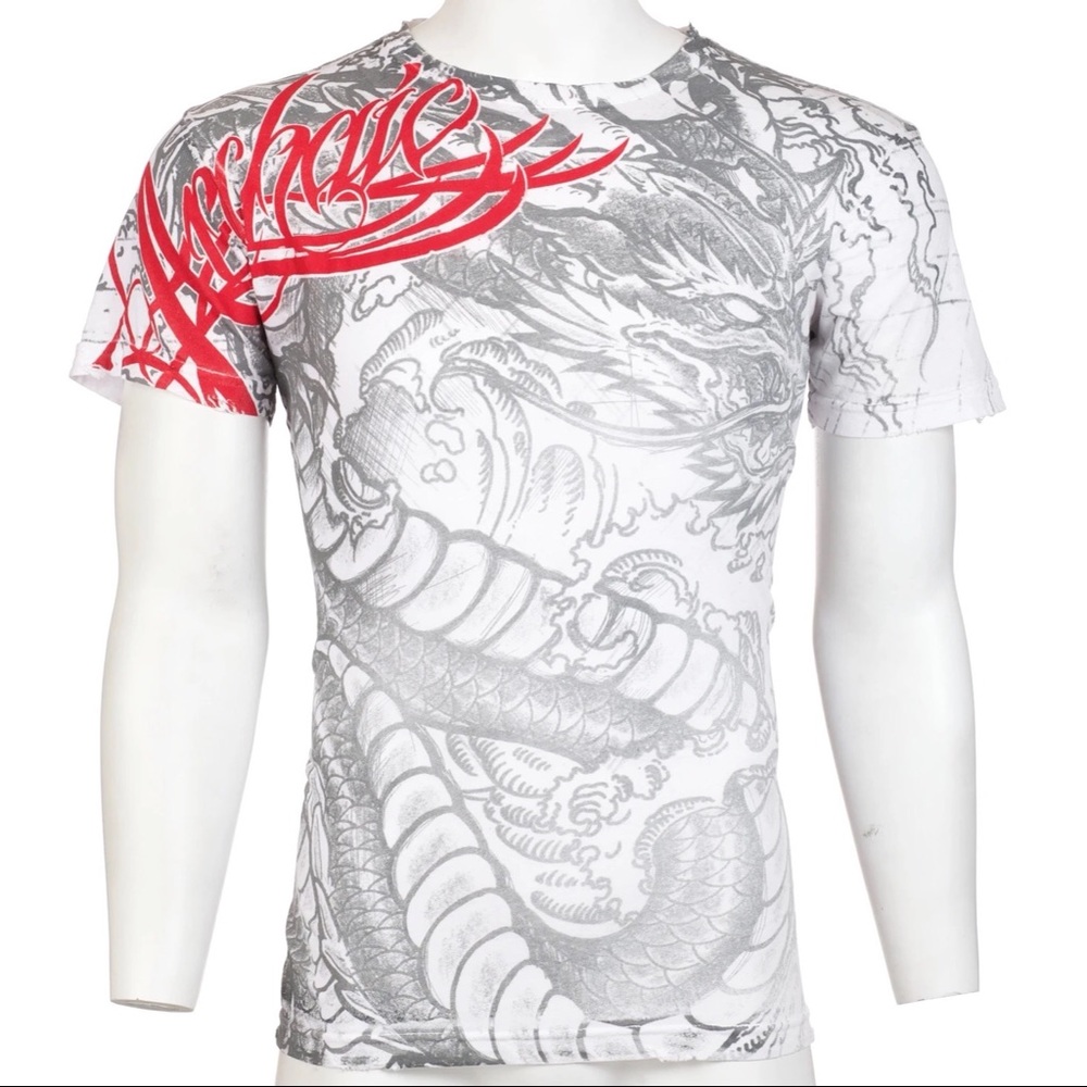 Archaic By Affliction T-Shirt DRAGON RAGE - Picture 4 of 8